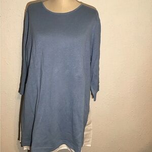 J.Jill blue/sweet crew neck sweater size 2X